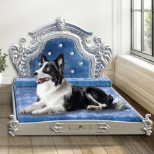 High-end Pet Dog Bed Noble Castle Design Dog Bed with Softest Dutch Velvet Cover