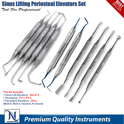 Sinus Lifting Instrument Elevators Bone Graft Periosteal Implant Dental Surgical