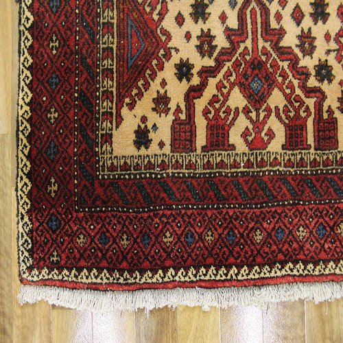 Old Handmade Persian Rug 190 x 100 cm Handmade Oriental Rug - Picture 6 of 7
