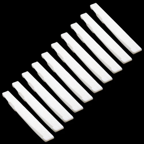 10x Guitar BONE Saddle Compensated 2 29/32"x1/8"x3/8" (74x3x9mm)