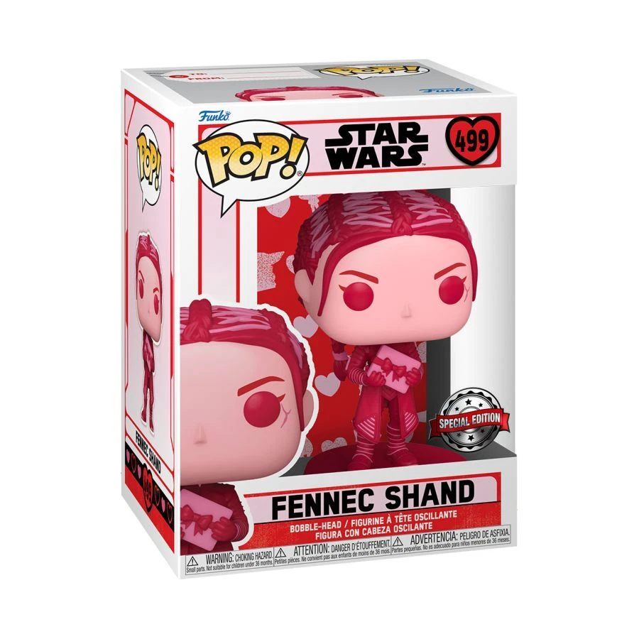 Star Wars Fennec Shand Valentines Day Pop! Vinyl Figure #499 OE Foto 2 de 2