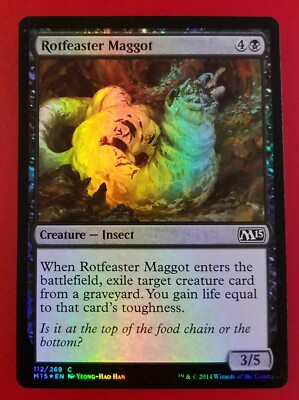 1x Rotfeaster Maggot | FOIL | M15 Magic 2015 | MTG Magic Cards
