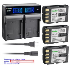 Kastar Battery LCD Rapid Charger for JVC BN-V408 GR-D32 GR-D32USGR-D33 GR-D33US