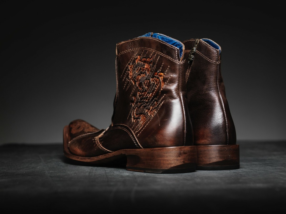 NEW !Mark Nason TRAXX Dragon Rock Boots US8 Distressed Brown  display picture 1
