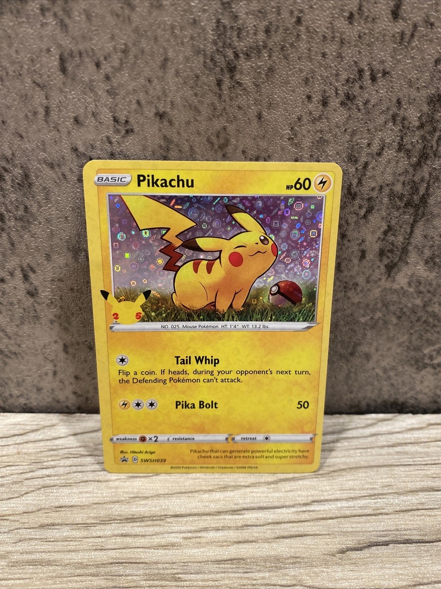 Pikachu Tail Whip Pokmon Card Iridescent Card