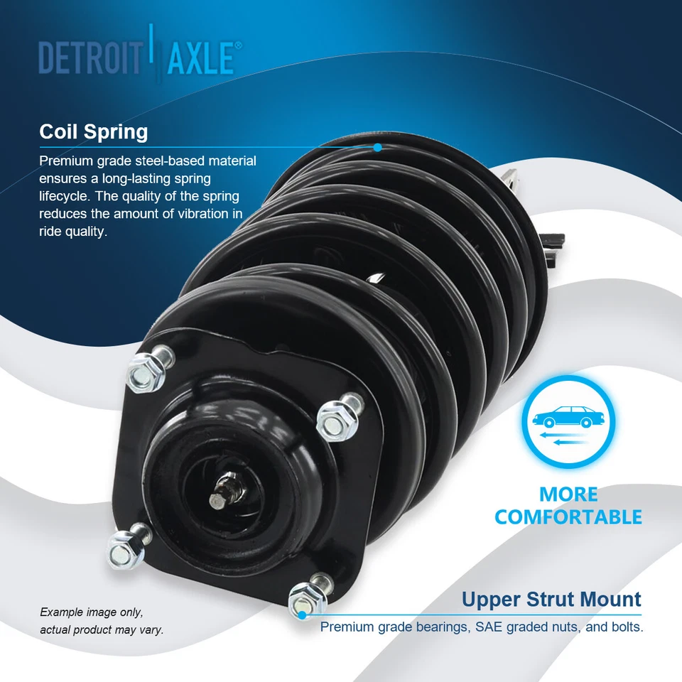 Front Left Right Struts Springs Sway Bars for Ford Escort Mercury Tracer Non-ABS - Image 3 of 4