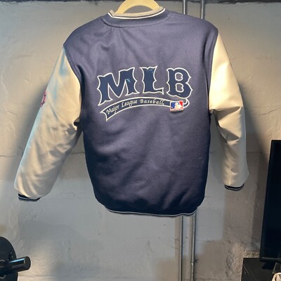Kids Large Sz 16-18 Nike MLB Reversible Varsity Jacket Children's L Baseball 