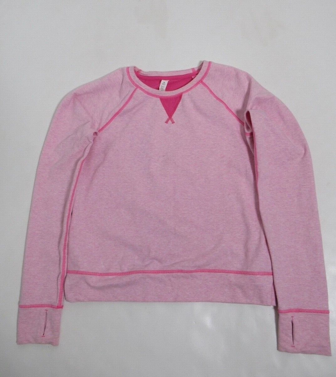 Lululemon Women s Voyage Pullover Heathered Vintage Pink Size 6