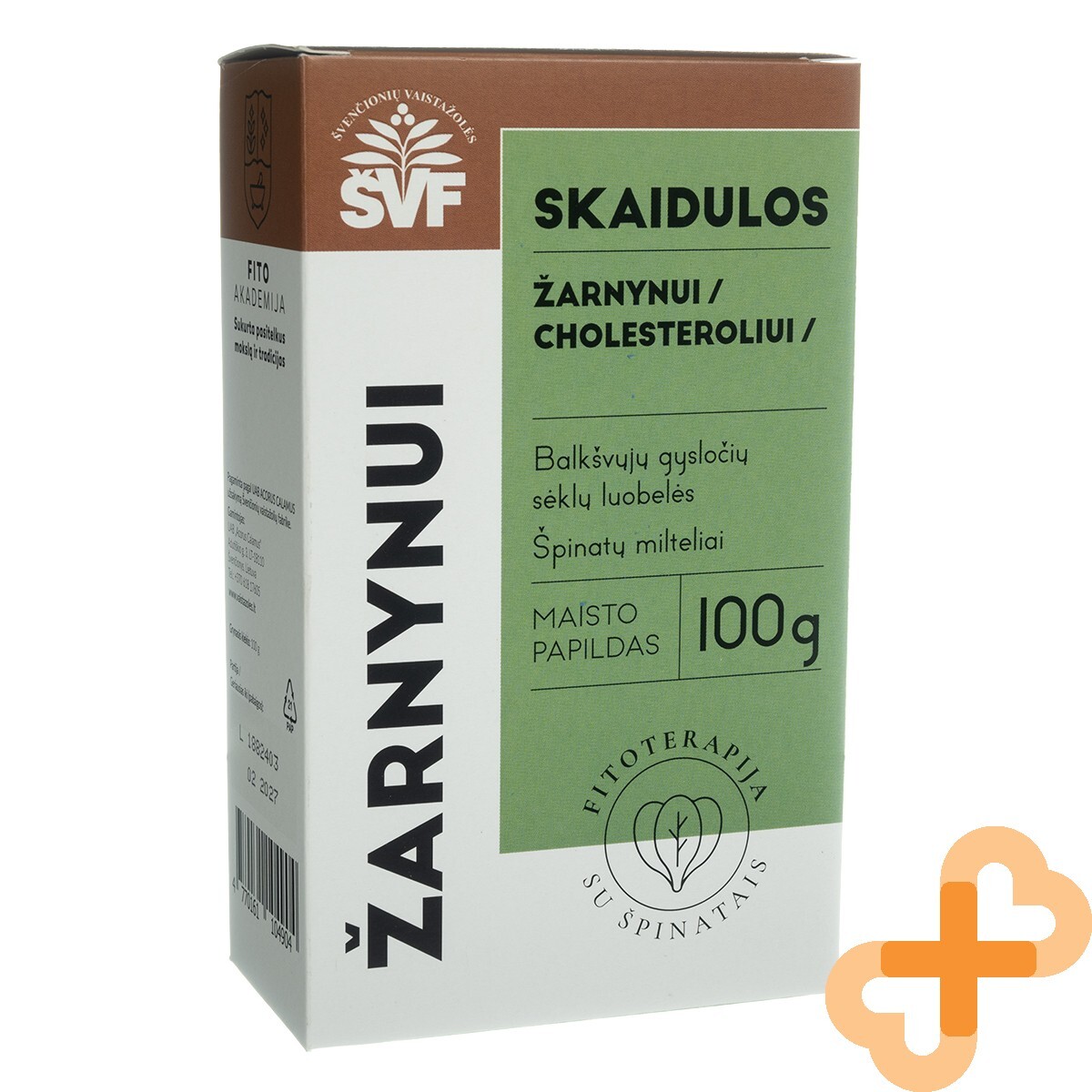 ŠVF Blond Plantain Spinach Fibre Supplement for Cholesterol Control 100g Powder
