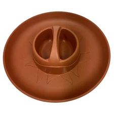 Nordic Microware Microwave Chip Dip Snack Server Bowl Sport Food Party Tray