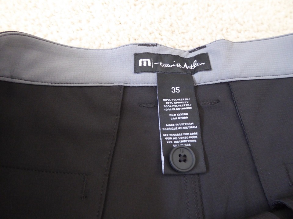 Travis Mathew Men's Black Golf Casual Shorts Size 35 eBay