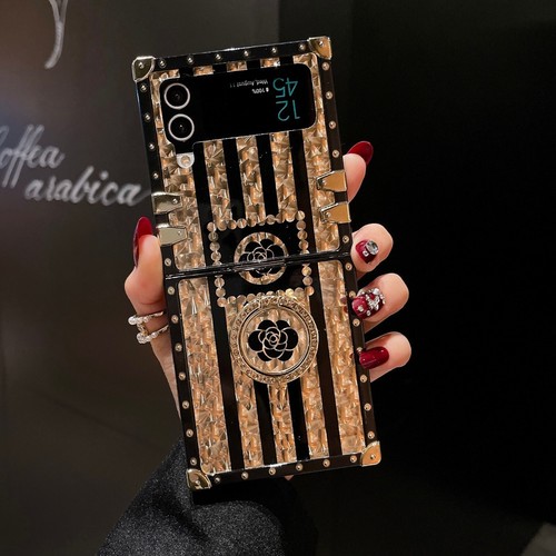 Étui de luxe Bling paillettes bague diamant support housse pour Samsung Z Flip 3/45/6 - Photo 19 sur 60