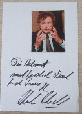 Handschriftliches Autogramm Regisseur und Filmproduzent Dieter Wedel (113436)