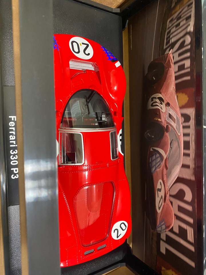 1/18 Werk83 1966 Ferrari 330 P3 Coupé #20 24h LeMans SpA Ferrari SEFAC Ludovico Scarfiotti Mike Parkes Diecast Car Model