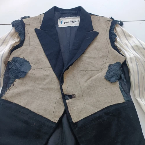 Paul McNeil Customised / DECONSTRUCTED VINTAGE TAIL JACKET Size L / XL SUPERB image 4