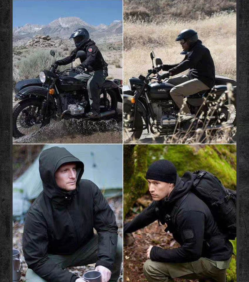 Mens Winter Jacket Warm Waterproof Hooded Combat Outdoor Tactical Coat