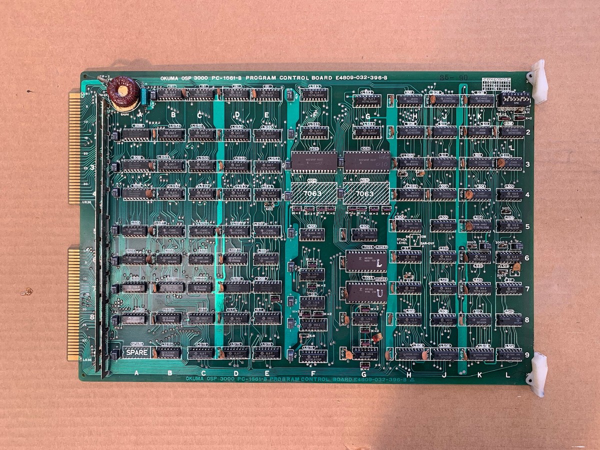NEW OKUMA PROGRAM CONTROL BOARD E4809-032-396-B OSP 3000 PC-1661-B