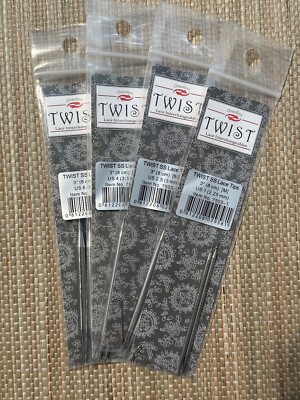 ChiaoGoo Stainless Steel Twist Lace Tips 4'' (10cm)
