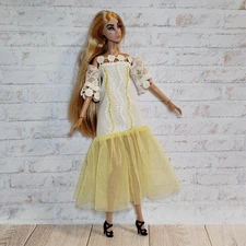 dress for 12",1/6 doll,fit for Barbie Fashion Royalty,Silkstone,NUface type doll