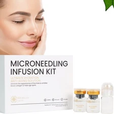 Micro Infusion (1Tool, 2Serums)Derma Facial Stamp, Peptide Hydrating Anti-aging