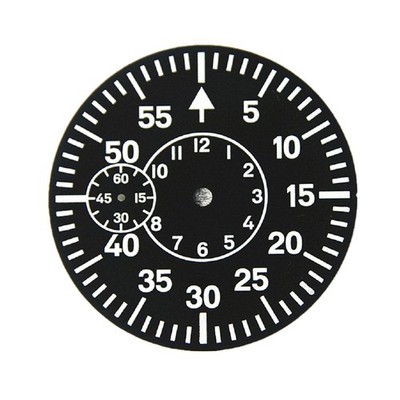 38.9 MM Watch Dial Green Luminous Watch Face Plate For ETA 6497 6498 6/9 o'clock