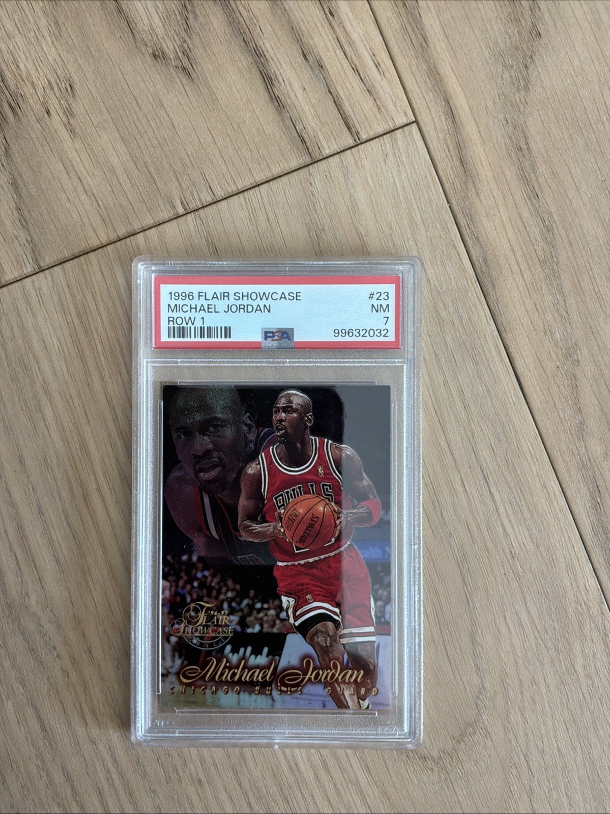 1996 Flair Showcase #23 Michael Jordan Row 1 Nm 7