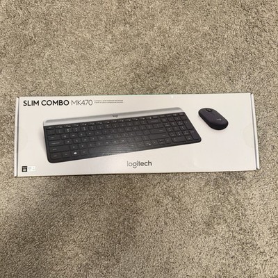 Logitech MK470 Slim Wireless Keyboard & Mouse Combo Black/Gray