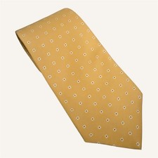 Brooks Brother Yellow Silk Tie - Made in USA