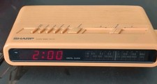 Sharp FX-C11C Flamingo Pink Digital Clock Rad...