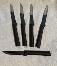 5 Pc Rada Knife Cutlery Set Black Handles Surgical Grade Stainless Steel Blades