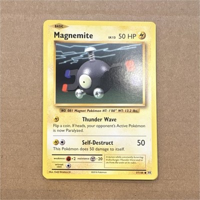 Pokémon Magnemite 37/108 Evolutions Regular Common Basic 50 HP TCG Card
