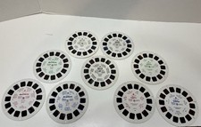 Vintage Lot/9 Viewmaster Reels: Disney Monsters, Inc., Tarzan Veggie Tales