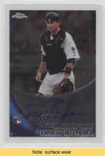 2010 Topps Chrome Rookie Auto Drew Butera #202 Auto READ 9ca