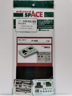 MW22 EDUARD 3DL32014 P-40B SPACE 1/32  3D DECAL for GREAT WALL HOBBY