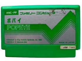 Donkey Kong, Donkey Kong Jr., Popeye 3 cartridges set Famicom / NES label taped