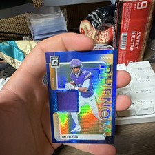 Panini 2025 Donruss Optic Tai Felton Vikings Phenom Rookie Prizm Patch
