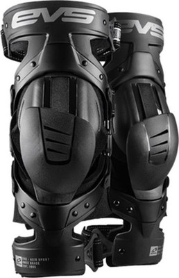EVS AXISS-BK/GY-LP Axis Sport Knee Brace Pair Black/Black/Grey Large