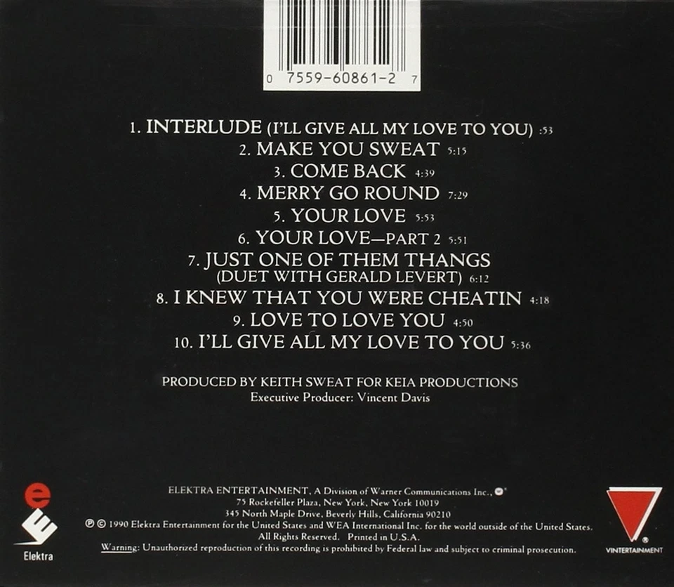 Keith Sweat I'll Give All My Love to You (CD) - Bild 3 von 3