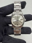 #43 Rolex 34mm OysterDate Precision Silver Dial Vintage Steel Men's Watch 6694