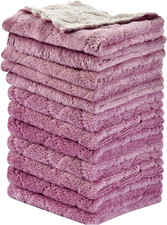 Kitchen Towels Dish Cloths Reusable Cleaning Rags 10X6In 12PCS Highly Absorbent