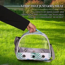 Portable Bird Carrier Backpack Travel Cage for Small Birds Outdoor Trips