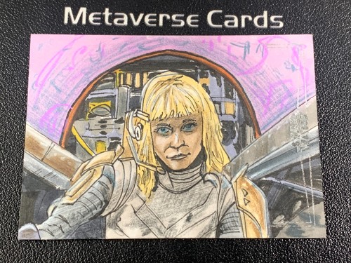 2025 Topps Chrome Star Wars Galaxy Hera Syndulla Sketch By Artist Auto 1/1