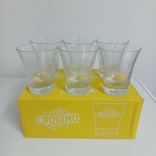 Crodino 6 Bicchieri Vetro Set Aperitivo