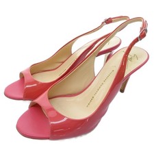 GIUSEPPE ZANOTTI DESIGN Back Strap Sandals Mule Open Toe High Heels Enamel Pink