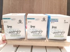 6 Pair LEGGS SHEER ENERGY PANTYHOSE Medium Support Q Suntan Control Top