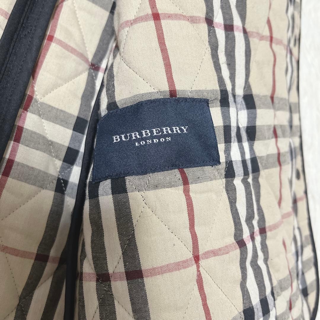 Burberry London Quilted Jacket Black Nova Check Made in England L #EL BDA