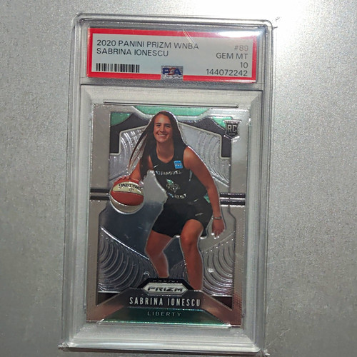 Panini 2020 Prizm WNBA Sabrina Ionescu New York Liberty RC Base #89 PSA 10