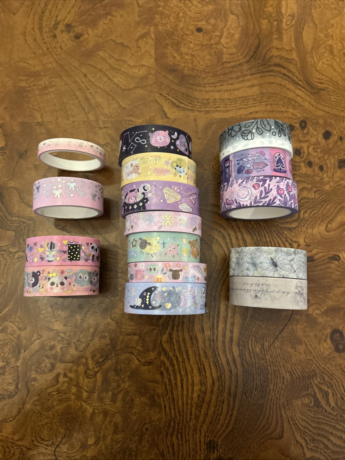 Assorted Washi Tape Happy Daya And Other Brands 16 Pcs Used
