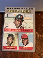 Willie McCovey Hank Aaron 1970 Topps League Leaders #65 HOF EX-NM Range