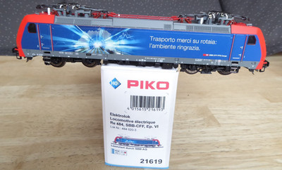 Piko 21619 H0 Elektrolok BR 484 020-3 der SBB TRAXX Ep.5/6 mit DSS+LED, Rarität